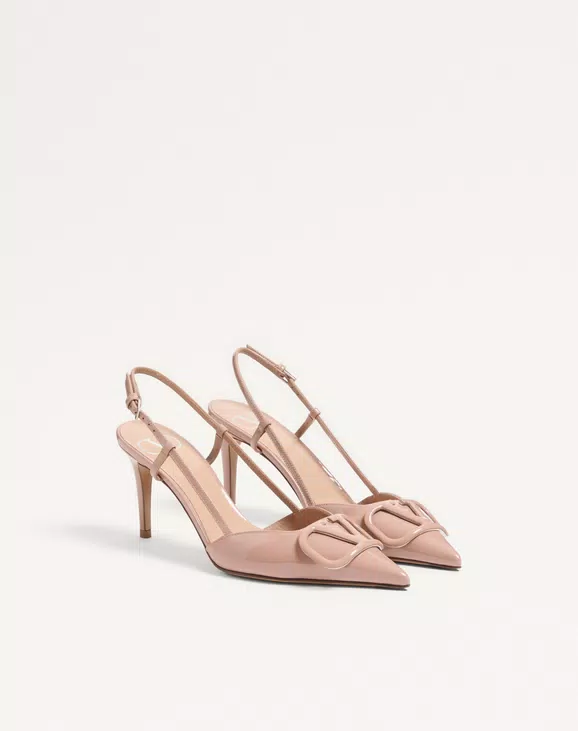Valentino VLogo Signature Patent Leather Slingback Pump 80Mm - Image 6